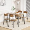 Vecelo 3/5 Piece Dining Table Set Chairs Wood Dinette Table