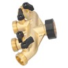 G3/4 4‑Way Water Hose Splitter Garden Hose Adapter Watering Connector