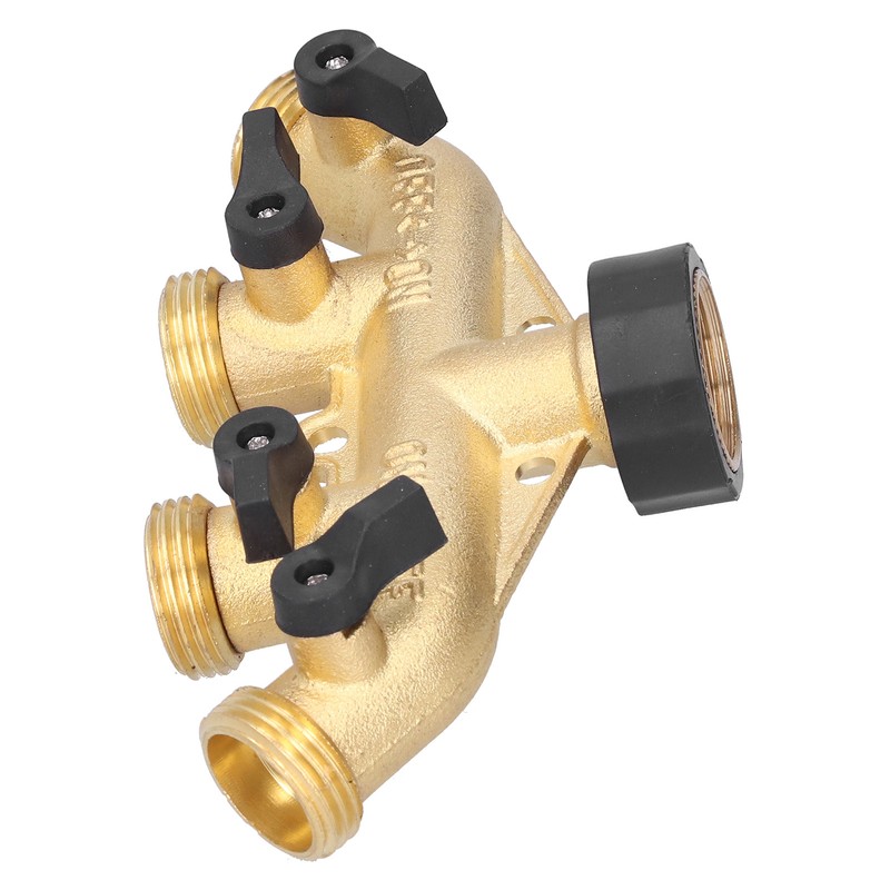 G3/4 4‑Way Water Hose Splitter Garden Hose Adapter Watering Connector