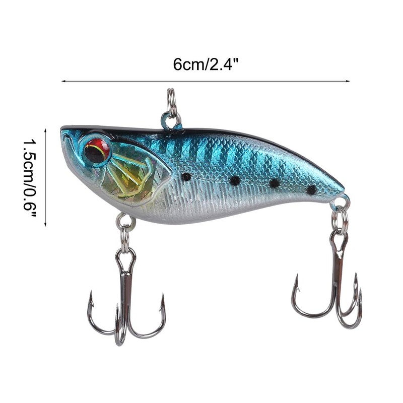 Fishing Lures, 3 Pieces Swimbaits with Barbed Hooks, Crank Baits
