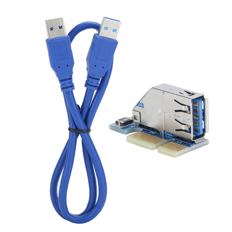 PCIE to Dual PCI Adapter Resin Riser Expansion Card with