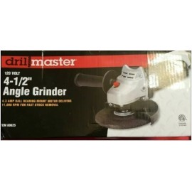 DRILL MASTER Corded 4-1/2 In. 4.3 Amp ( NO GRINDING WHEEL AS STATED ON BOX)