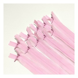 10 Invisible Zippers Closed, Many Sizes and Colours Available, 3 Stitches, Thin Zip, Elegant and Discreet for Sewing Clothes, Sewing (22 cm, 134)