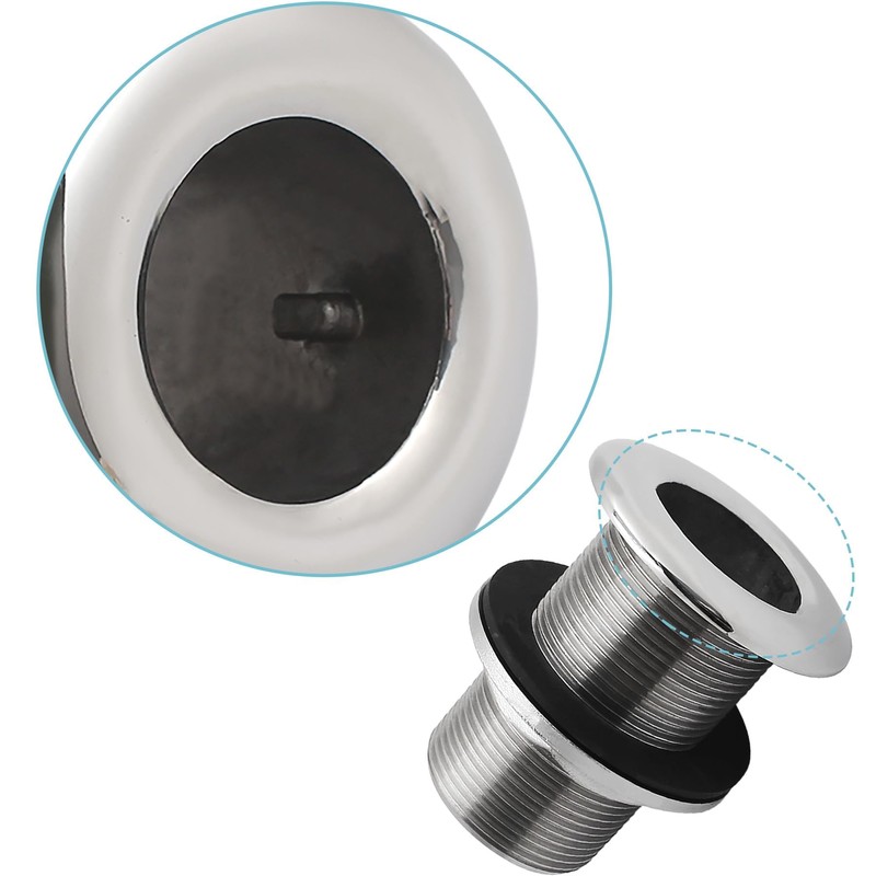 YANYUCB 316 Stainless Steel Thru Hull Fitting with Nut&Custom Gasket