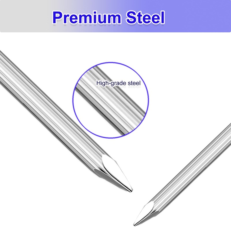 Approx 395 PC Assortment of High-Quality Concrete Nails, Masonry, Wood