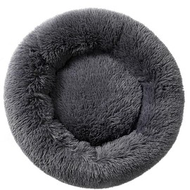 Fhodigogo Donut Dog Bed Cat Bed Fluffy Dog Bed Large Cat Bed Cat Donut Bed Round Dog Bed Kitten Bed Cat Pillow Small Puppy Bed Small Cat Bed Soft Dog Bed Suit For 4Kg Small Pet