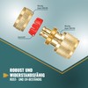 Poppstar Plug-In System Hose Coupling Brass with Water Stop for