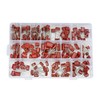 MTDELE 180Pcs 15Values Metallized Film Capacitor Kit DC 400V 630V