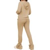 PINSV Women's Sweatsuits Sets 2 Piece Outfits Drawstring Hoodies Stacked