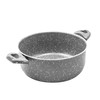 Zanetti - Rare stone, non-stick aluminium saucepan, stone look, soft