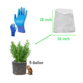 10 Packs Gopher Baskets 5 Gallon Size Stainless Steel Metal mesh to Protect Plant Root from Gophers, Moles and Voles