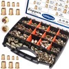 Eoppen 1000Pcs SAE & Metric Rivet Nuts Assortment Kit 6-32,