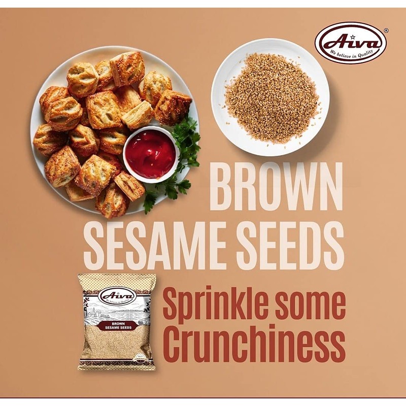 Aiva Sesame Seeds Brown (5 LB) – Whole Unhulled Seeds
