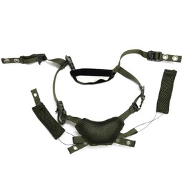 M MCGUIRE GEAR Tactical Helmet Dial Suspension System, AireLink Plus Retention System with Adjustable Helmet Strap, Tactical Helmet Accessories (Camo Green)