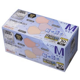 [AENA] 4 Layer Structure, Cool Touch Sensation, Non-woven Mask (Feminine / M Size: Normal/30 Sheets), Stylish, Disposable, Cooling Mask (Rose, Lilac, Honey/Adult/Easy to Breathe), Splash Prevention
