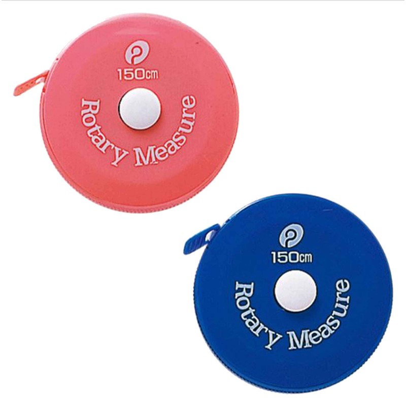 ポケット(Pocket) ロータリー メジャー 巻き尺 (目盛は表裏両面) メジャー長150cm ※色選べません。