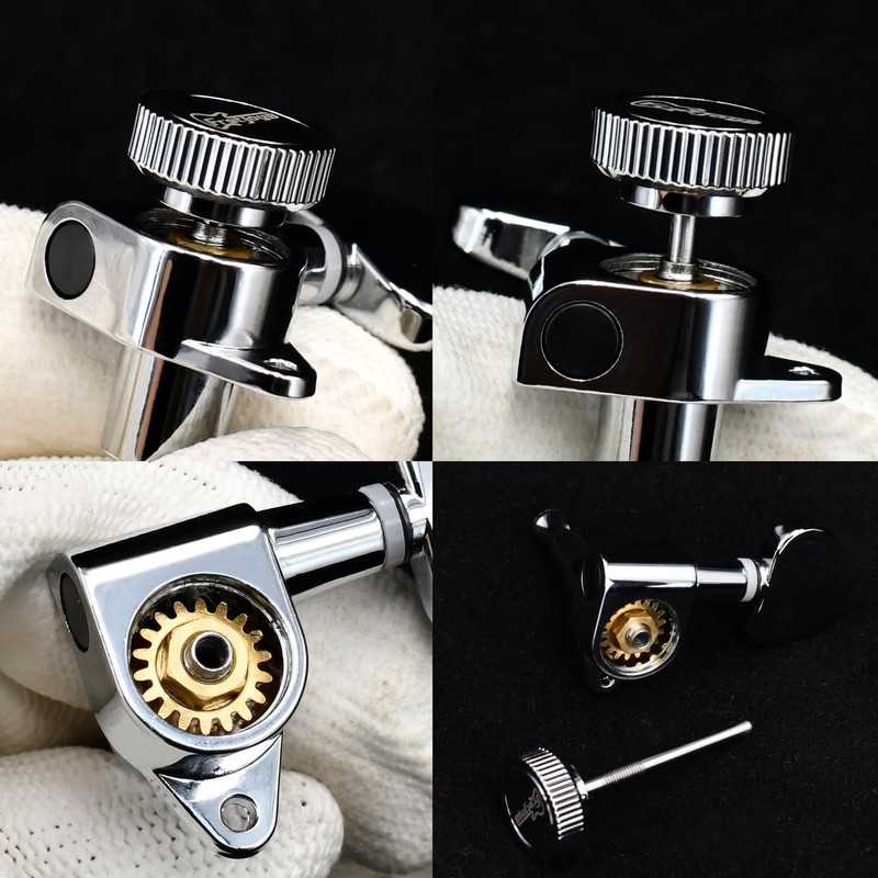 FRETJOYB 18:1 Upgraded 3x3 Locking Guitar Tuners Guitar Tuning Pegs