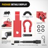 Nilight Anti-Theft Shackle Hitch Receiver 2Inch 45000 LBs Breaking Strength