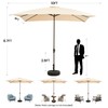 Ayge 8x10FT Large Rectangular Patio Umbrella Outdoor Table Umbrella w/Crank