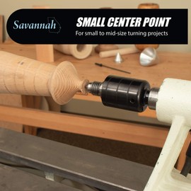 Savannah Heavy Duty Dual Bearing Live Center For Woodworking Lathes and Large or Small Wood Turning Projects. Ultra Smooth Live Center Performance with Minimal Play for MT2 Lathes