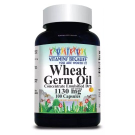 Vitamins Because Wheat Germ Oil 1130 mg 100 Caps (concentrated dry)