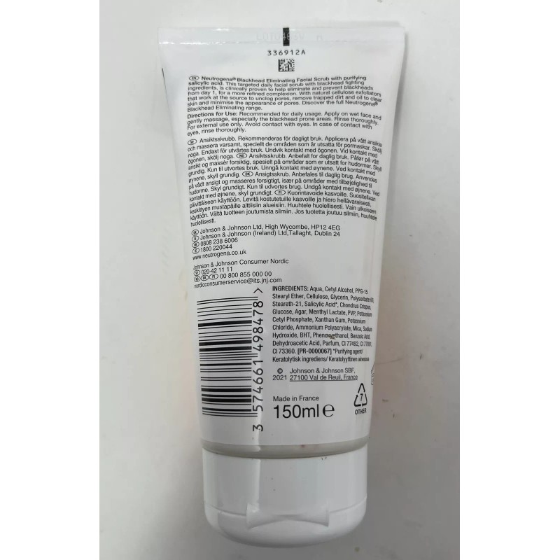 Neutrogena 6X NEUTROGENA Blackhead Eliminating Facial Scrub Oil Free 150