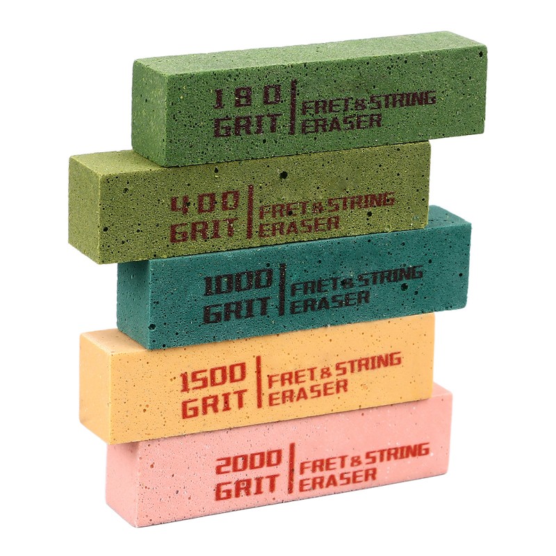 5Pcs Fret Eraser Dust Cleaner Fretboard Scrubber String Polishing Tool
