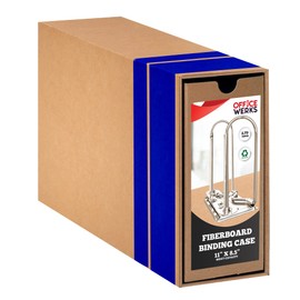 Performore Durable Archival Binder Case with Adjustable Bar and Smooth Arch Mechanism – Kraft and Fiberboard Cover for Secure Document Storage