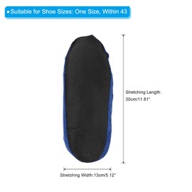 PATIKIL Reusable Shoe Covers, 5 Pair Washable Thickened Boot Shoe Covers Non-Slip Shoe Protectors Covers for Household Office Laboratory, Grape Purple