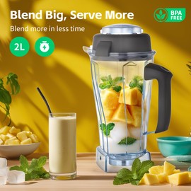 Twisvo 64 oz Container Compatible with Vitamix 5200, 7500, E310, Classic & Explorian Blenders, Includes Drive Socket Kit