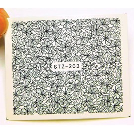 Floral Lace Water Nail Decals 3 sheets