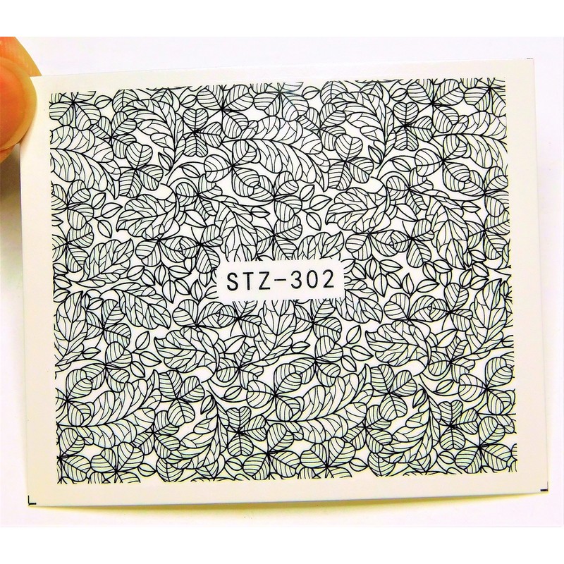 Floral Lace Water Nail Decals 3 sheets