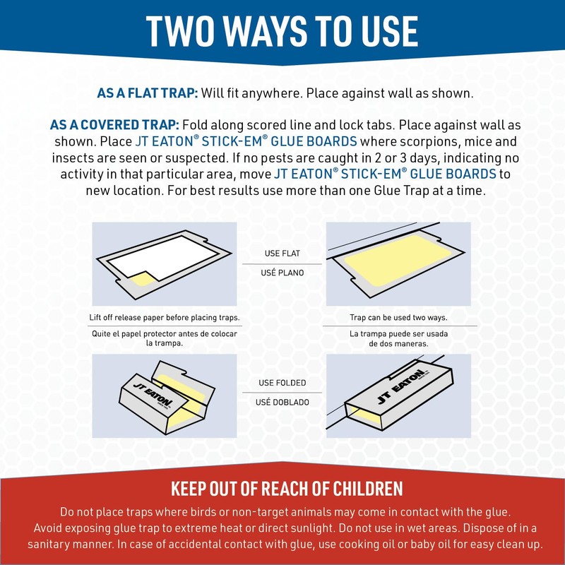 Stick-Em Mouse & Insect Glue Trap – Effective Indoor Rodent