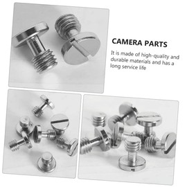 Operitacx 5Pcs Camera Screws for Quick Release Durable Tripod Parts for Camera Rig Easy Installation Stable Performance Compatible with DSLR and Vlogging Equipment