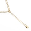 BEADIA 14K Gold Plated Extender Chains 75mm 20pcs Smooth Heart