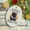 Let God Fix It Quirky Cat Ornament, Cute and Funny