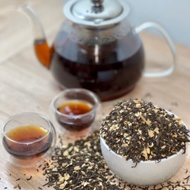 Ginger Pu-Erh Tea | Organic | True Leaf Tea | 4 oz