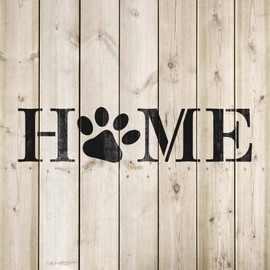 Home Paw Print Stencil Template for Walls and Crafts - Reusable Stencils for Painting in Small & Large Sizes
