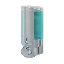 Aviva Design Soap Dispenser I Satin Silver Wall Mounting 1 Chamber
