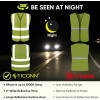 TICONN 2PK/4PK Reflective Safety Vest, High Visibility Vest Large, Yellow