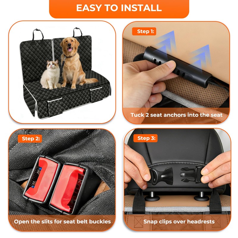 Erivis Dog Car Rear Seat Cover for Mazda CX-5 CX-50