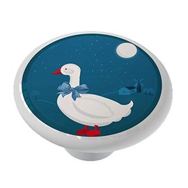 Gotham Decor Country Goose with Bow in The Moonlight Drawer/Cabinet Knob
