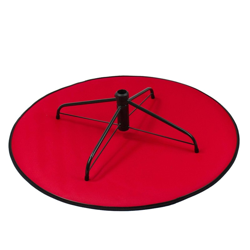 Northlight 33" Red and Black Medium Premium Christmas Tree Mat