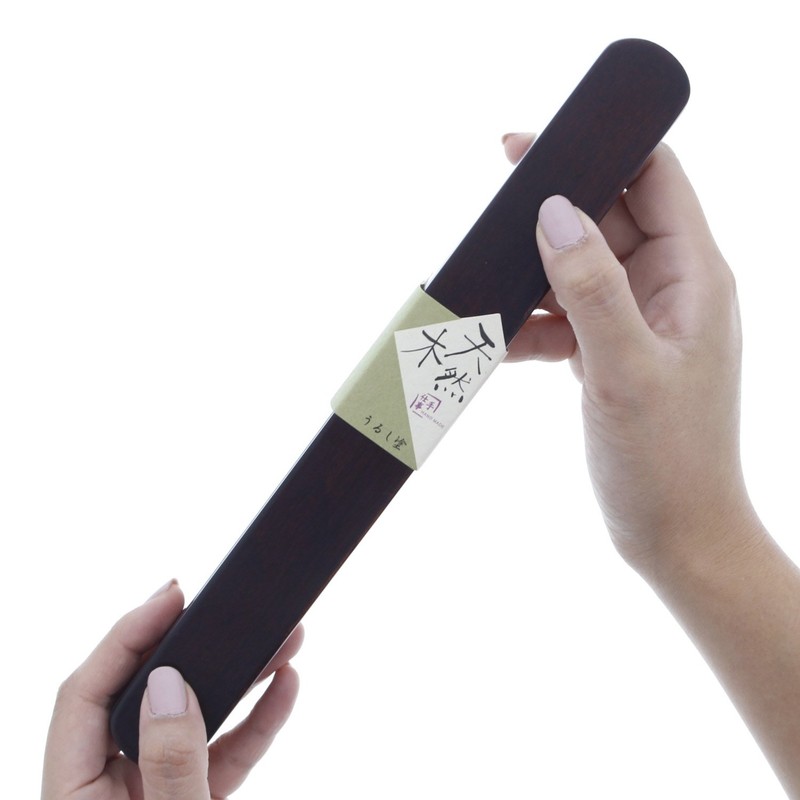 イシダ 箸・箸入セット だるま コンビ 大 天然木 漆塗