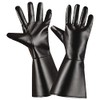 L/Look Black Lace Lycra & Neon Gloves for Fancy Dress