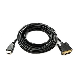System-S DVI D Cable 5 m 24 + 1 Male to HDMI 1.4 Standard Male Gold-Plated 2K 30Hz Full HD 144Hz