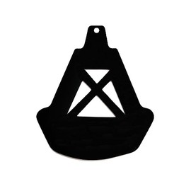 Replacement Wind Catcher, Wind Chime Sail Replacement with 16.4FT Nylon Cord, Metal Wind Chime Parts Replacement for Sympathy Wind Chimes and Wind Bells, Black Buoy