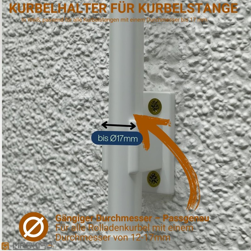 markiso® Crank Holder for Roller Shutter Crank [Made in Germany]