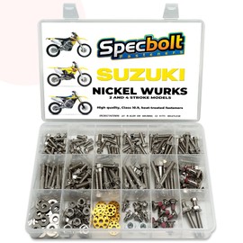 Specbolt Fasteners: Nickel Wurks Bolt Kit Suzuki RM/RMZ 125 250 450 RM65 RM80 RM85 RM100 RM125 RM250 RMZ250 RMZ450 60 65 80 85 100 RM-Z250 RM-Z450