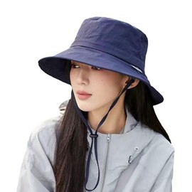 lillian Women's UV Protection Hat, Ultra Lightweight, Cool, Fully Blackout, Wired, UV Protection, Sun Protection, Breathable, Small Face, Sun Protection Hat, Bicycle, Mountain Climbing, Seaside